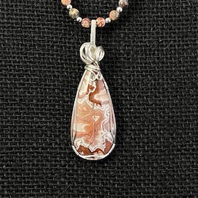 Rosetta Lace Agate Wire Frame